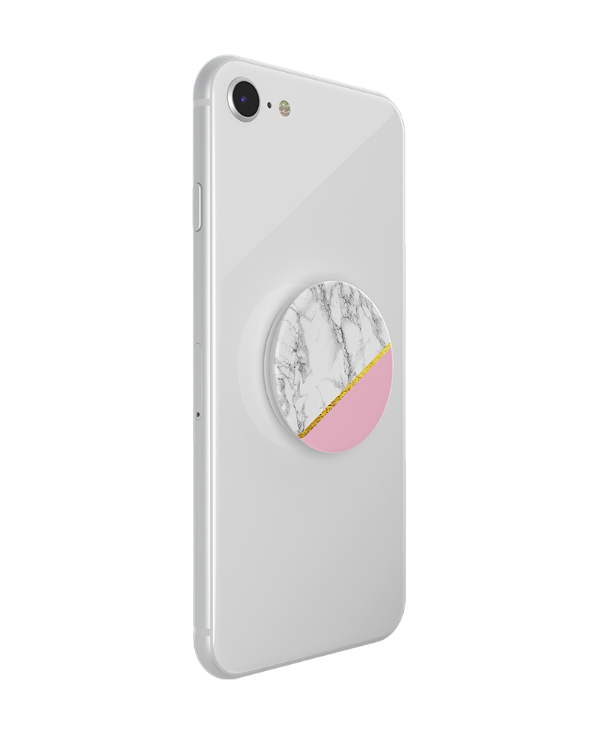 Popsocket Marble Chic - White and pink marble